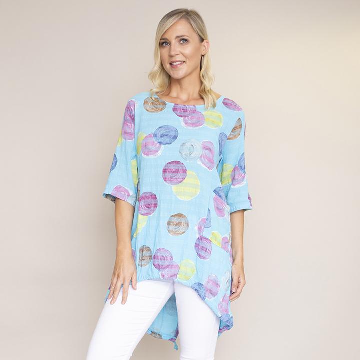 Grace Bubble Top (Blue)