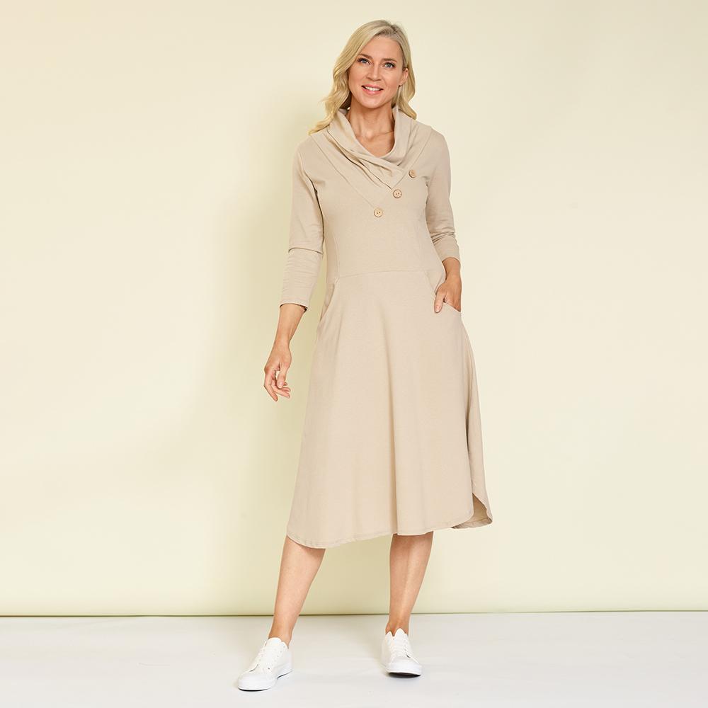 Aria Dress (Beige)