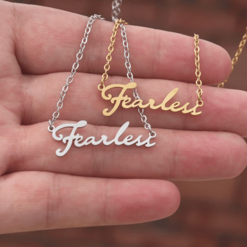 Taylor Swift inspired 'Fearless' Necklace  Oscar Willow & Co Silver  