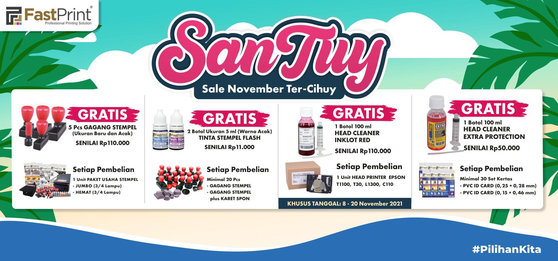 Promo November, Belanja Santuy Dengan Sale Yang Cihuy! – Fast Print ...