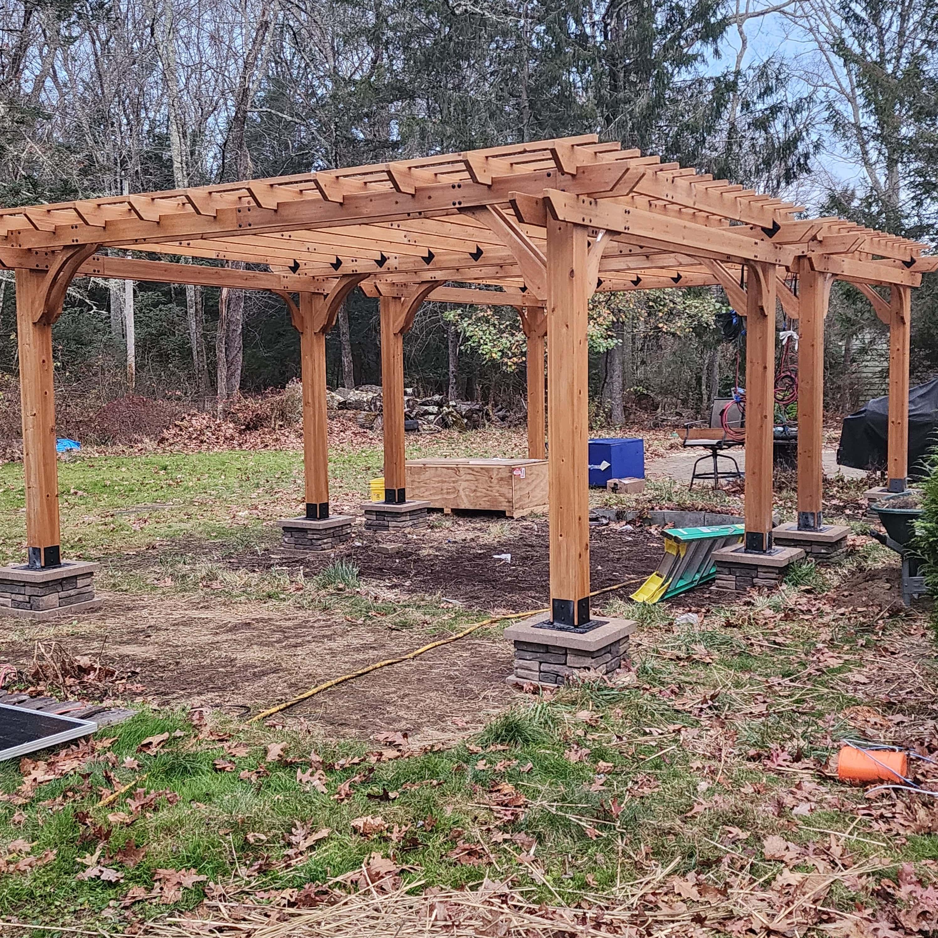 pergola pre-solar panels