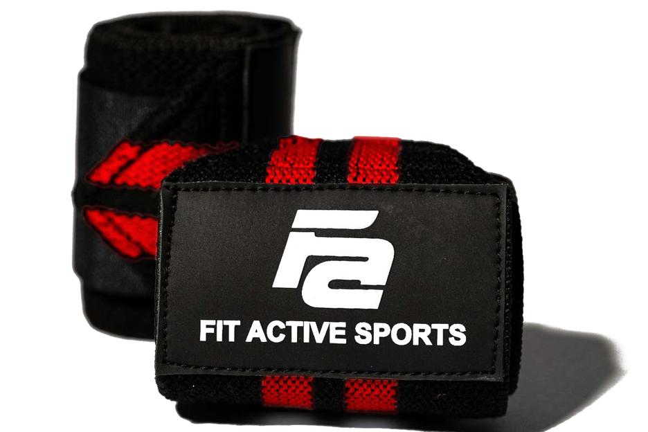 Fit Active Sports Wrist Wraps 18" Weight Lifting Wrist Supports Fit