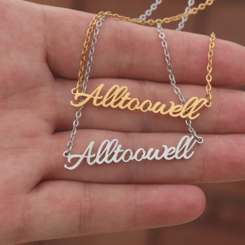 Taylor Swift inspired 'All too well' Necklace  Oscar Willow & Co Silver  