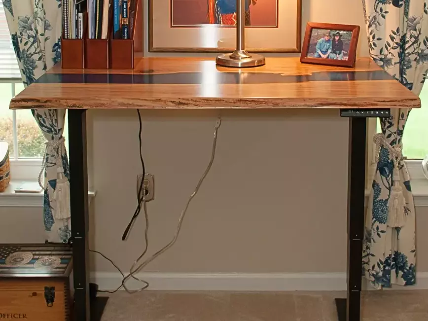 epoxy river adjustable height desk