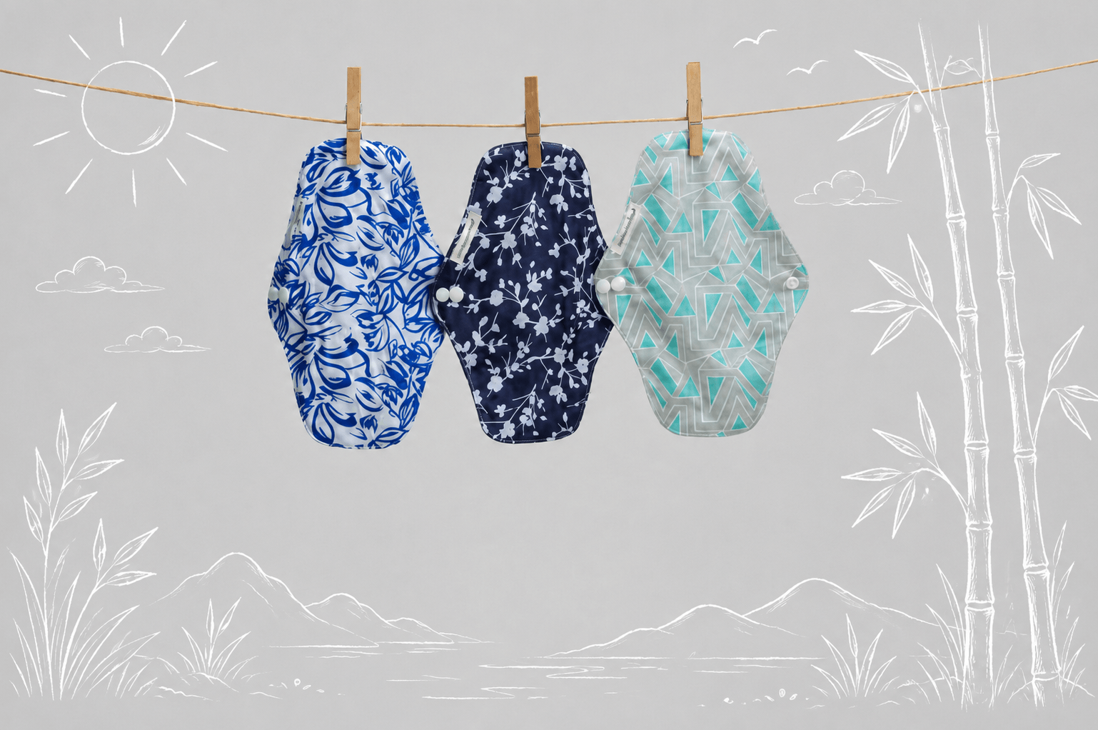 séchage pads menstruels