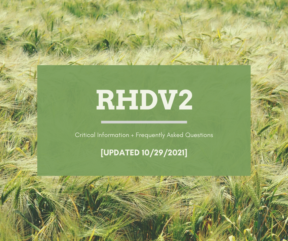 RHDV2 Update 10/29/2021