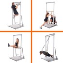 Chin up bar adjustable height dip bar station by solostrength