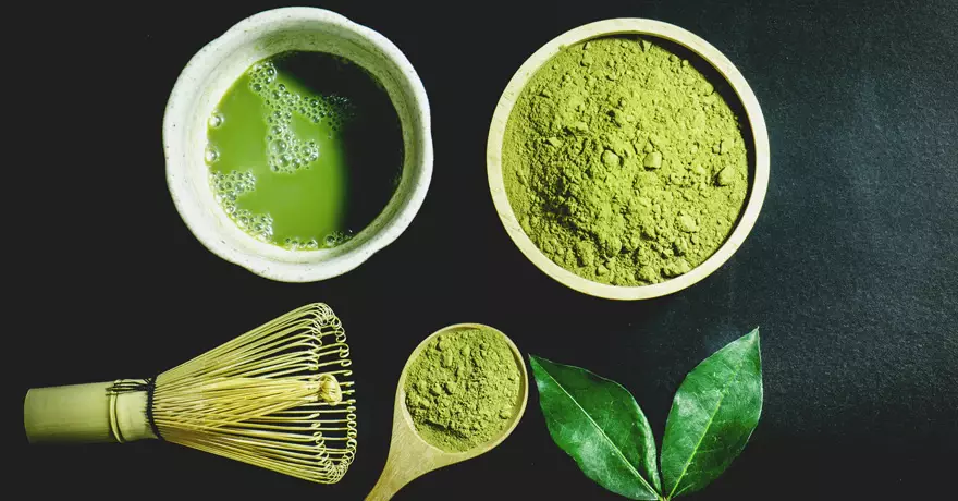 green tea powder