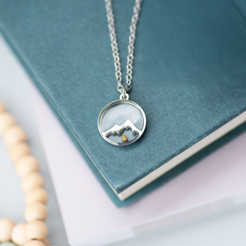 Mustard Seed Mountain Necklace
