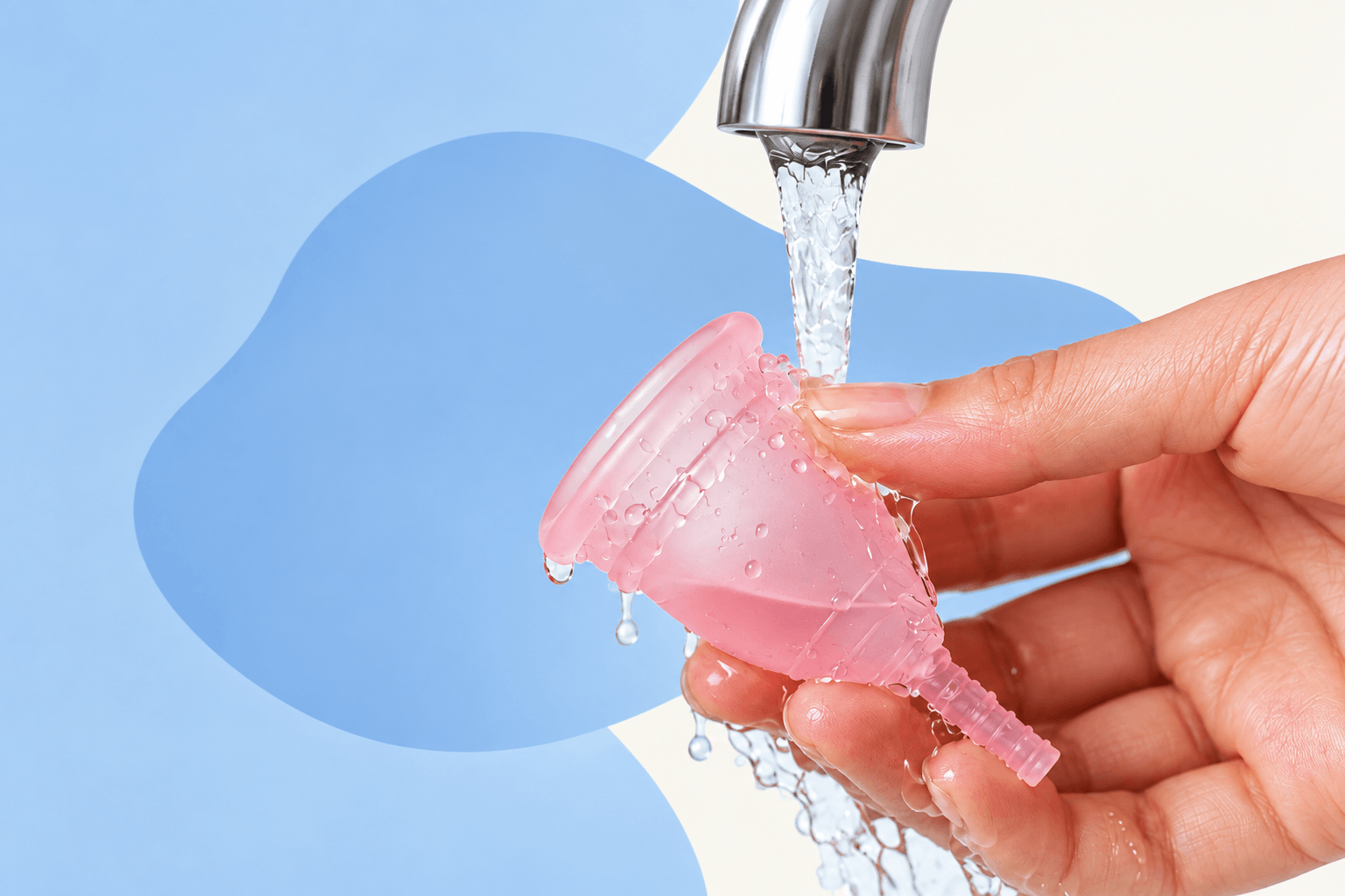 rinçage cup menstruelle
