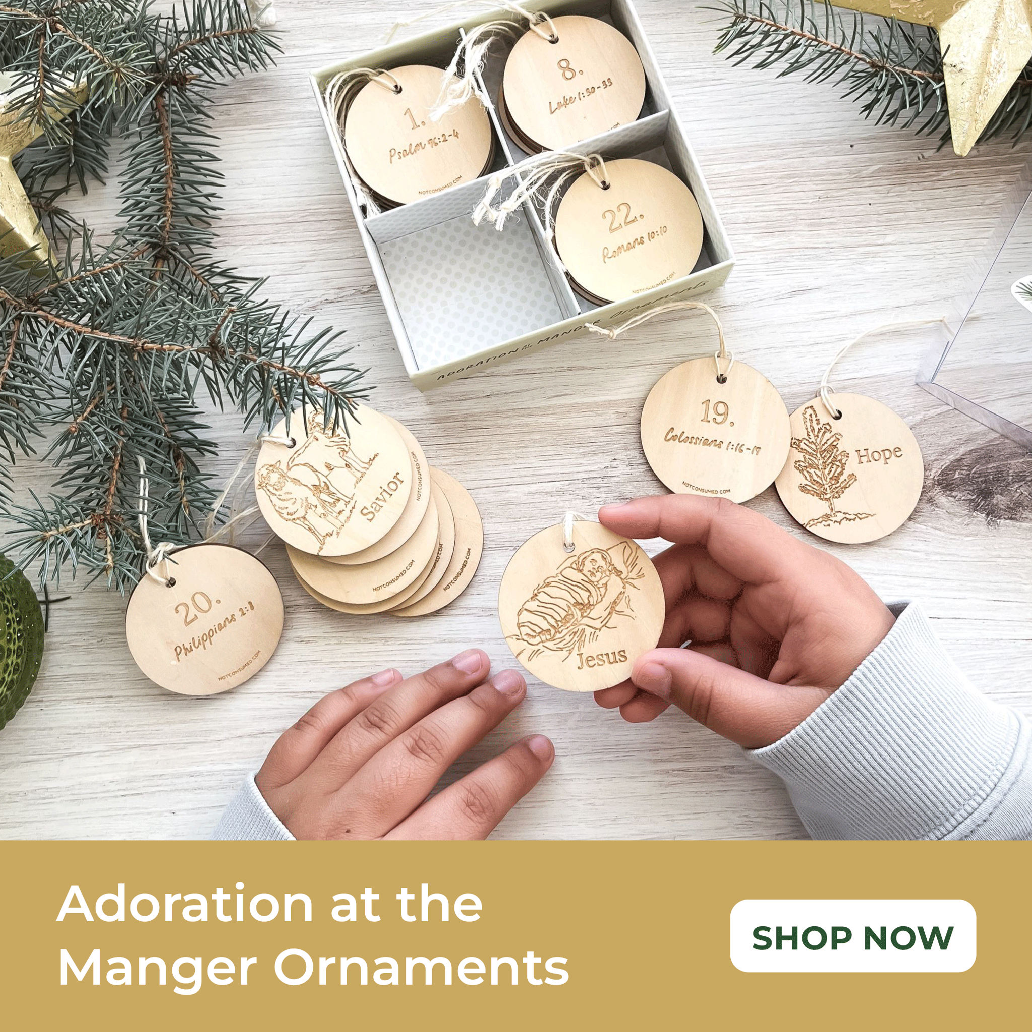 Biblical Christmas ornaments