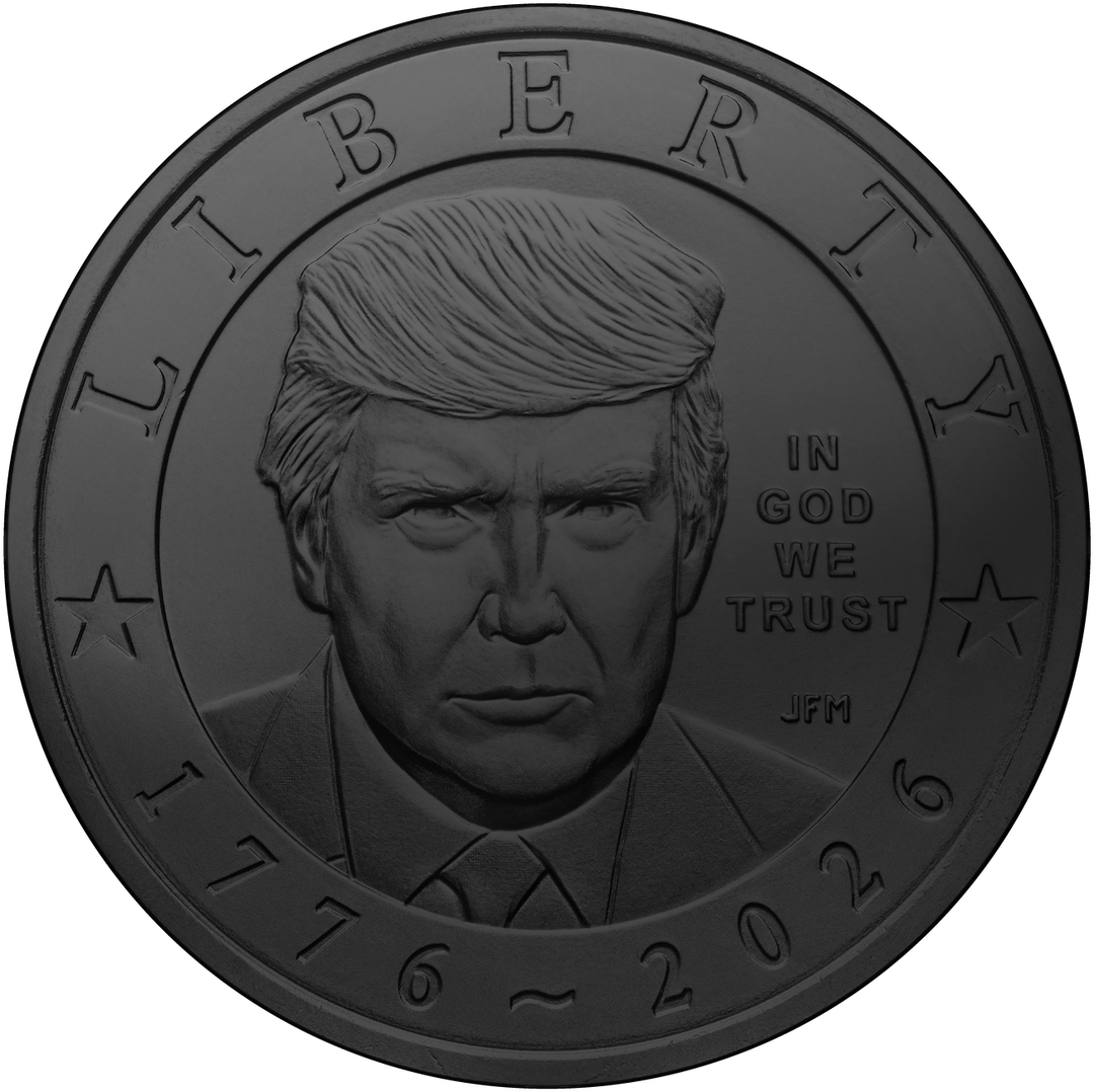 America's 250th Anniversary Trump $1 Coin - Black Ruthenium Edition