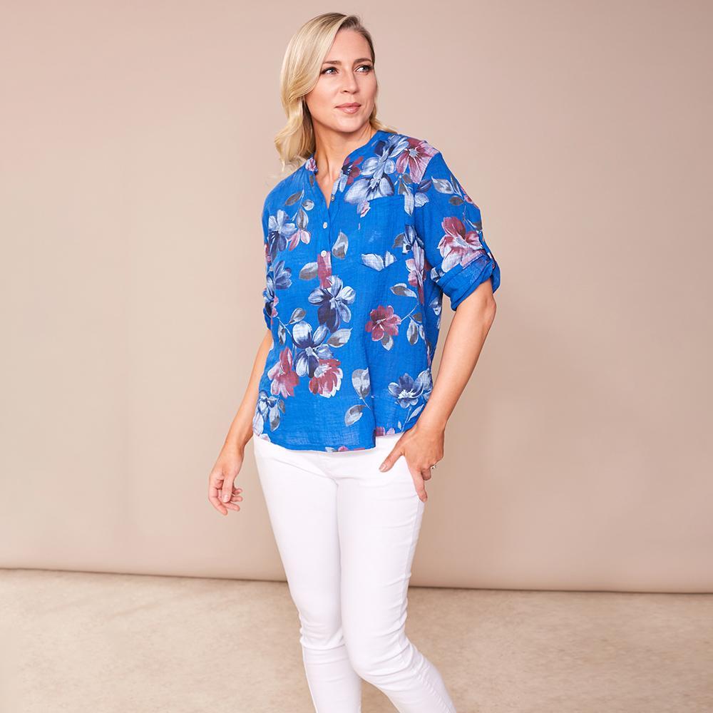 Meghan Blouse (Royal Blue)