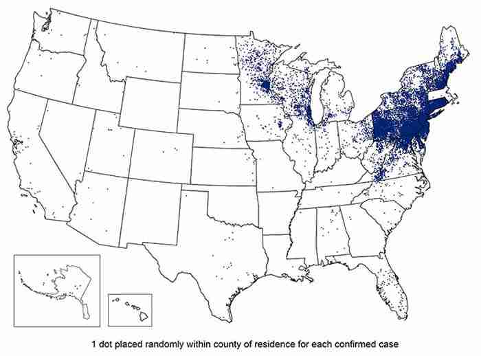 Where Do Most People Get Lyme Disease? CDC 2018