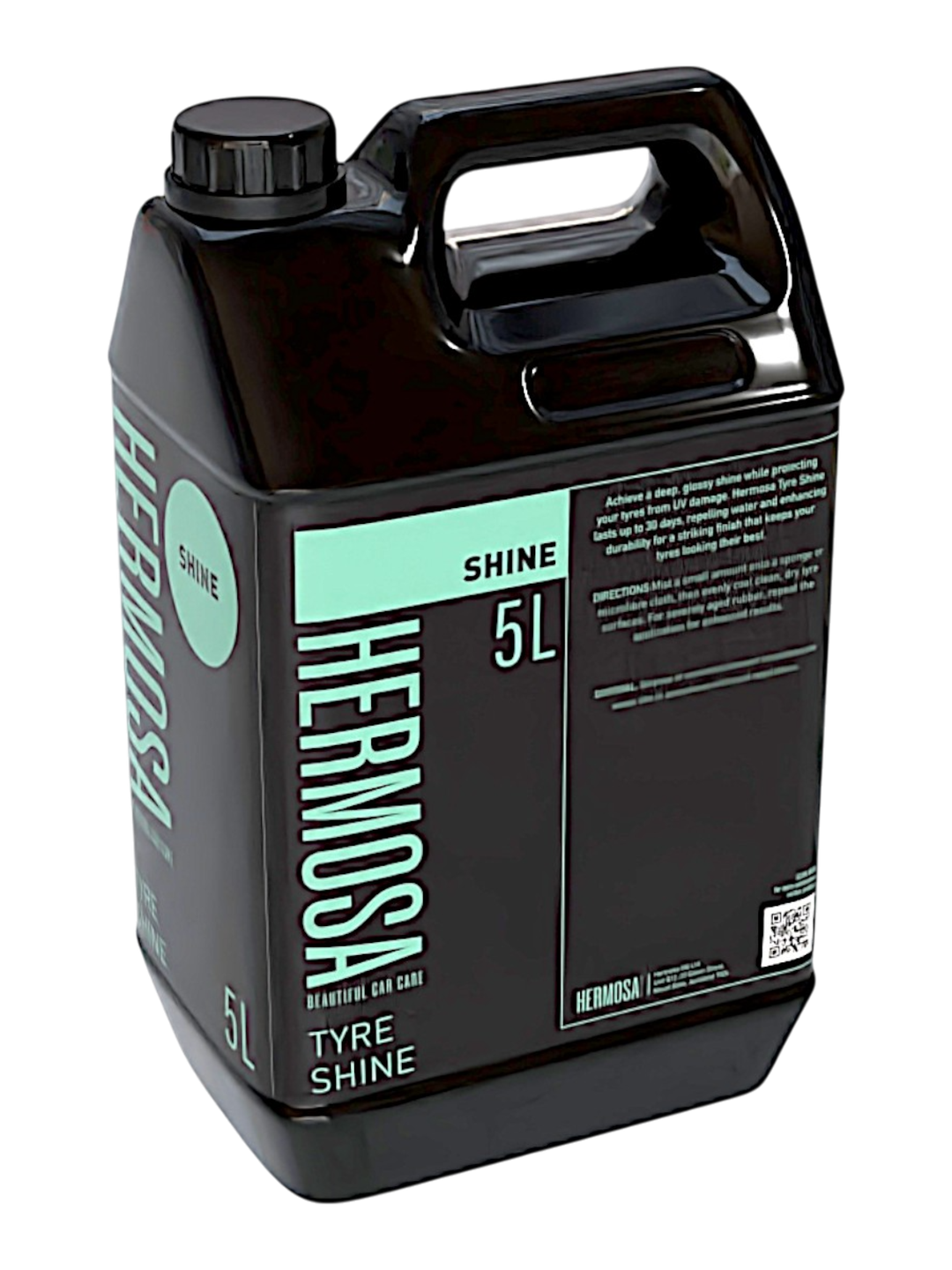 Satin Black Tyre Shine – 5L Long-Lasting | Hermosa