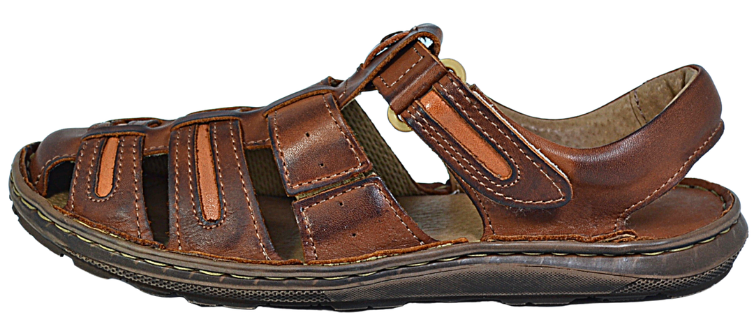 Michail - Mens Adjustable Summer Fisherman sandals - Reindeer Leather