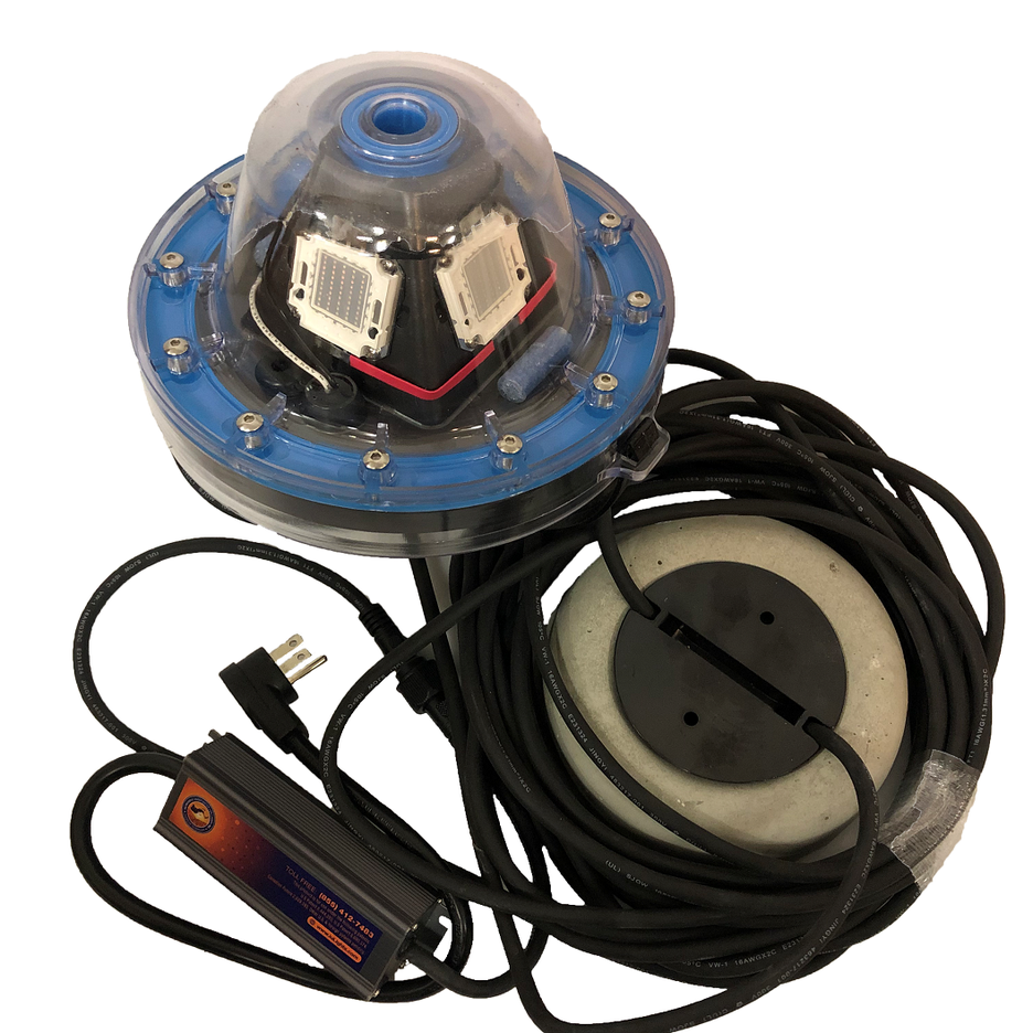 Brightest & Safest Underwater LED Dock Light Easy PlugnPlay System