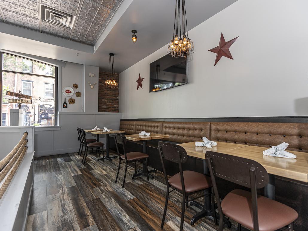 custom restaurant banquet seating stove and tap