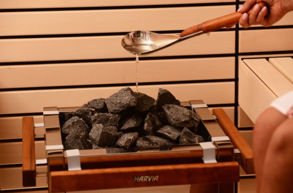 Image of a Harvia Heater with Sauna Rocks