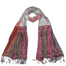 paisley silver scarf for women