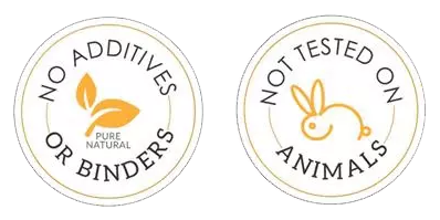 No additives or binders, Not tested on animals