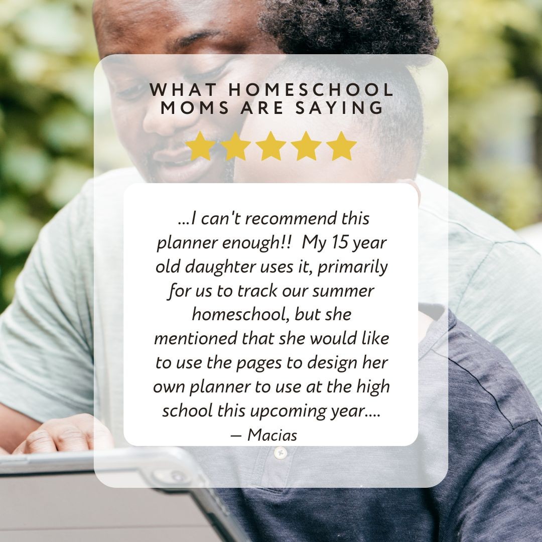 What homeschool Moms are saying I can't recommend this enough