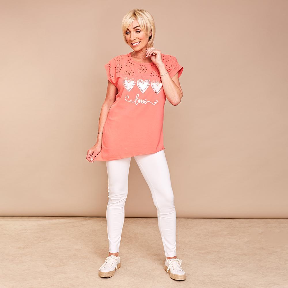 Sarah Side Top(Coral)