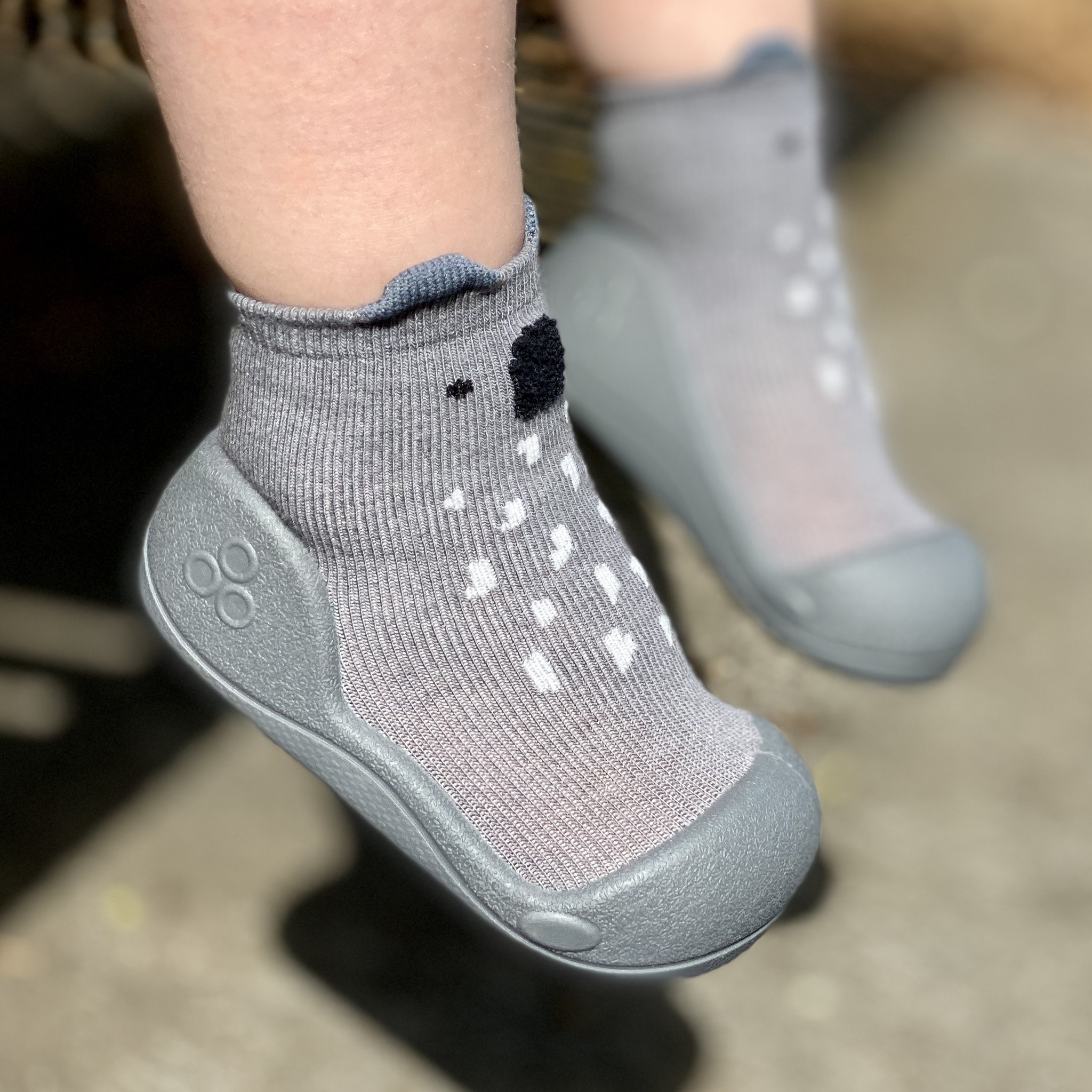 Attipas baby shoes in Koala Grey