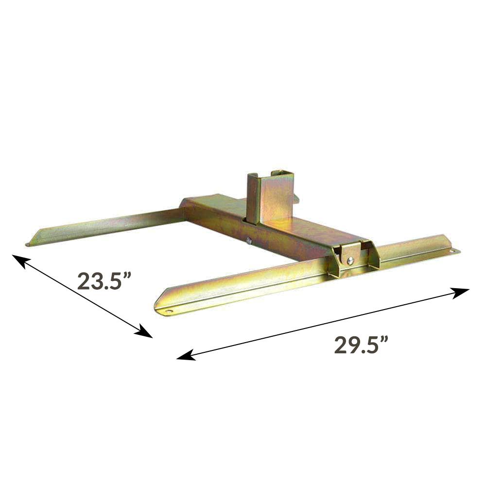 2x4 target stand base sizes
