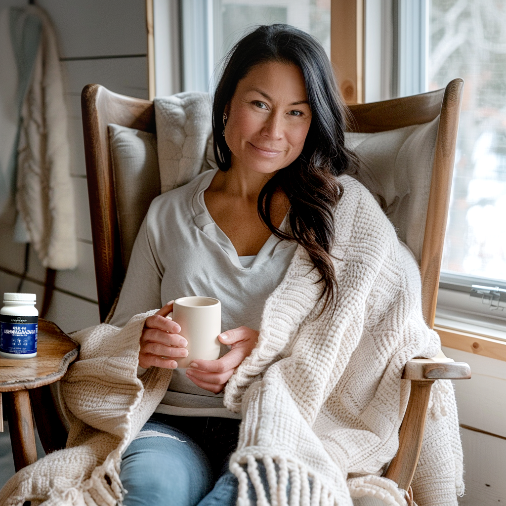 ashwagandha-woman-enjoying-coffee