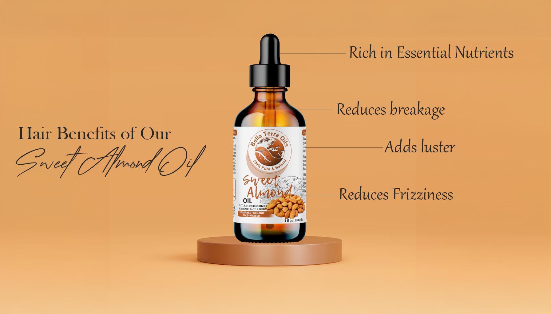 Sweet Almond Oil for Hair Care