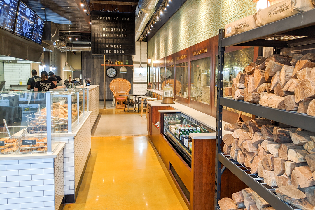 Spread Bagelry, TrainInspired Restaurant Rustic Red Door Blog