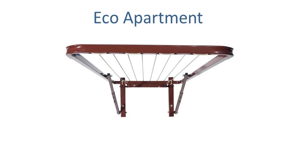 eco apartment clothesline 0.75m wide x 1.5m deep front view