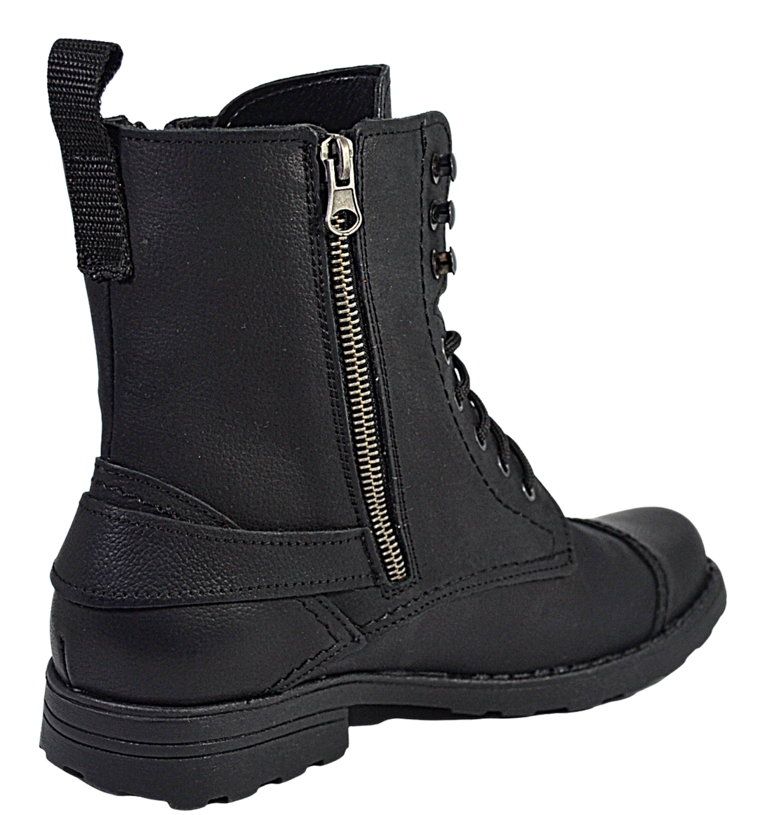 Zeke - Mens Handmade Black Leather Chukka Boots - Reindeer Leather