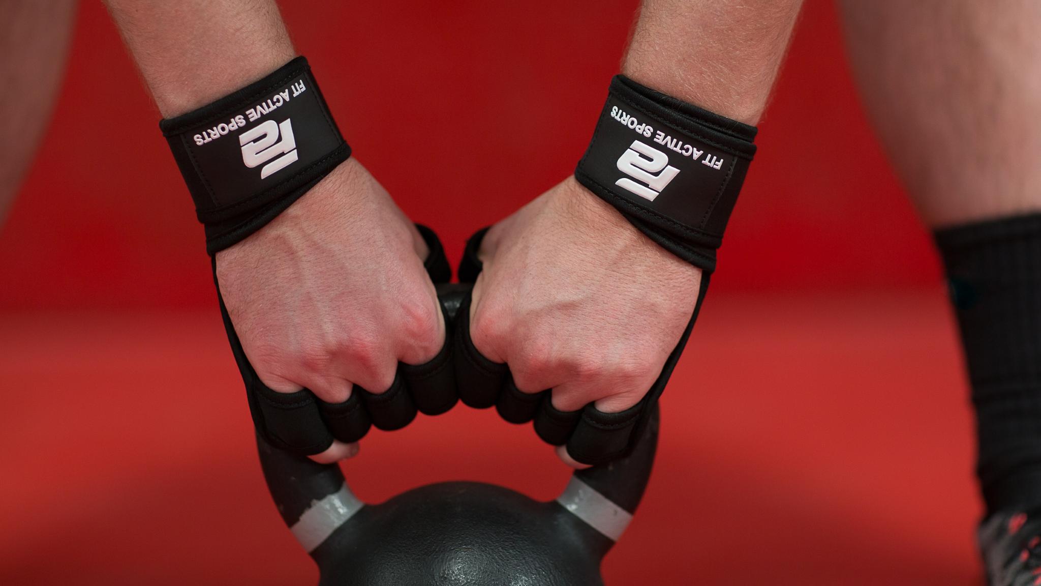 Ventilated Weight Lifting Workout Gloves With Wrist Wraps Fit Active