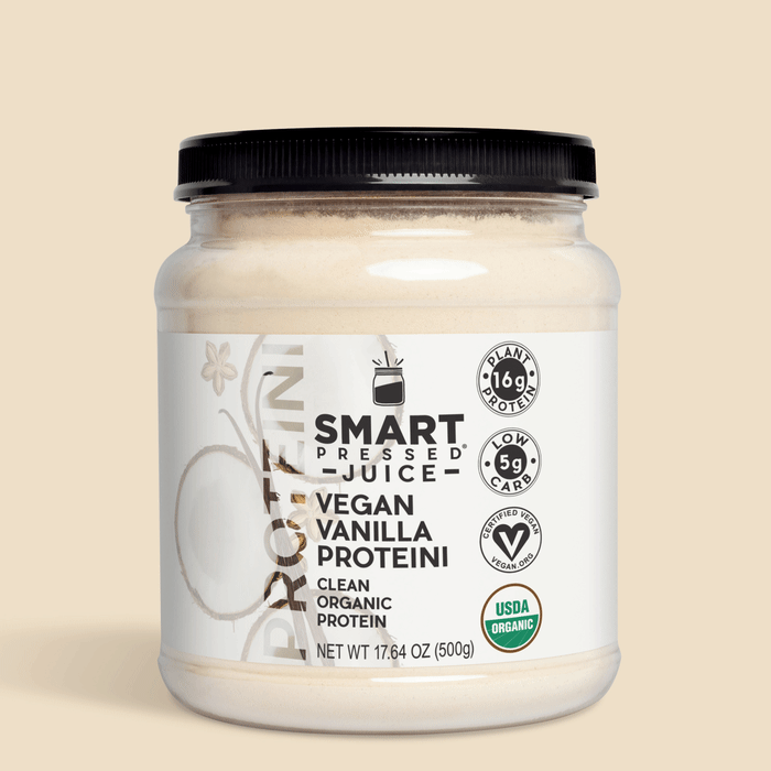 Jar of Vegan Vanilla Proteini