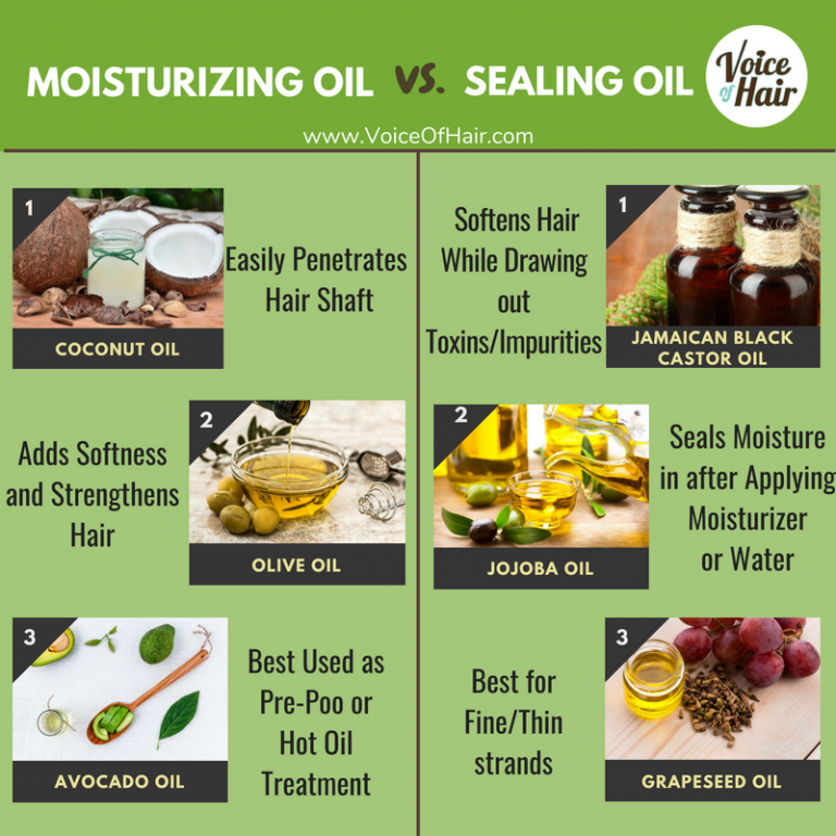 moisturizing oil vs sealing oils
