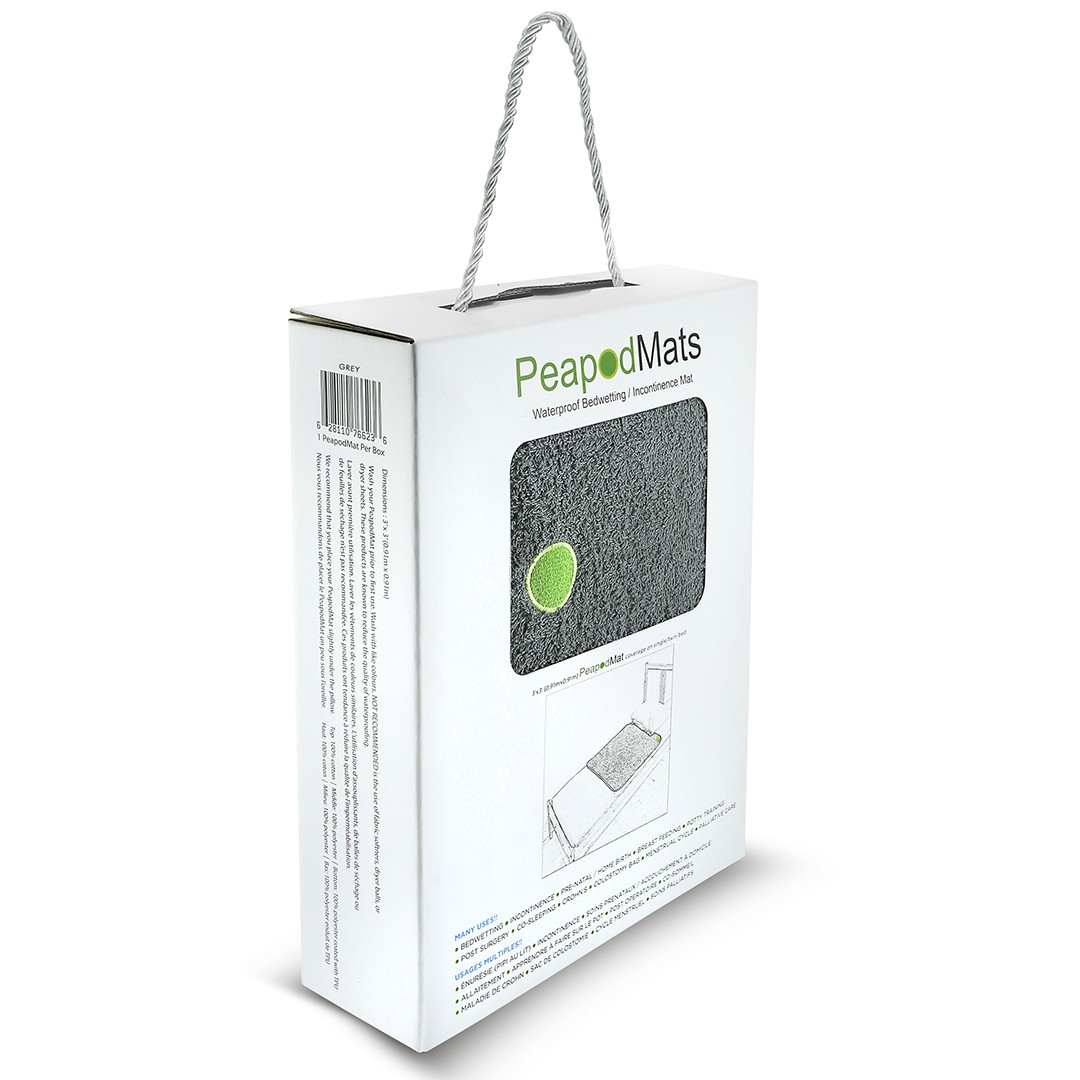 Medium grey PeapodMat - bed wetting pads