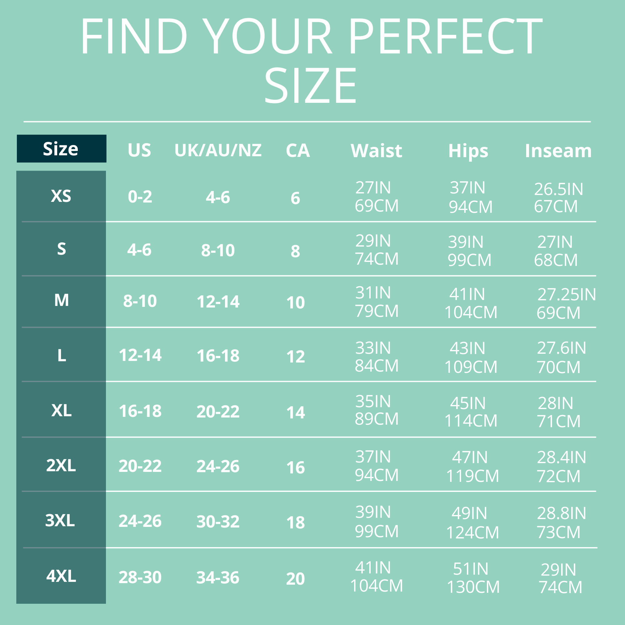 Sizing of Skinnify Resistance Band Leggings