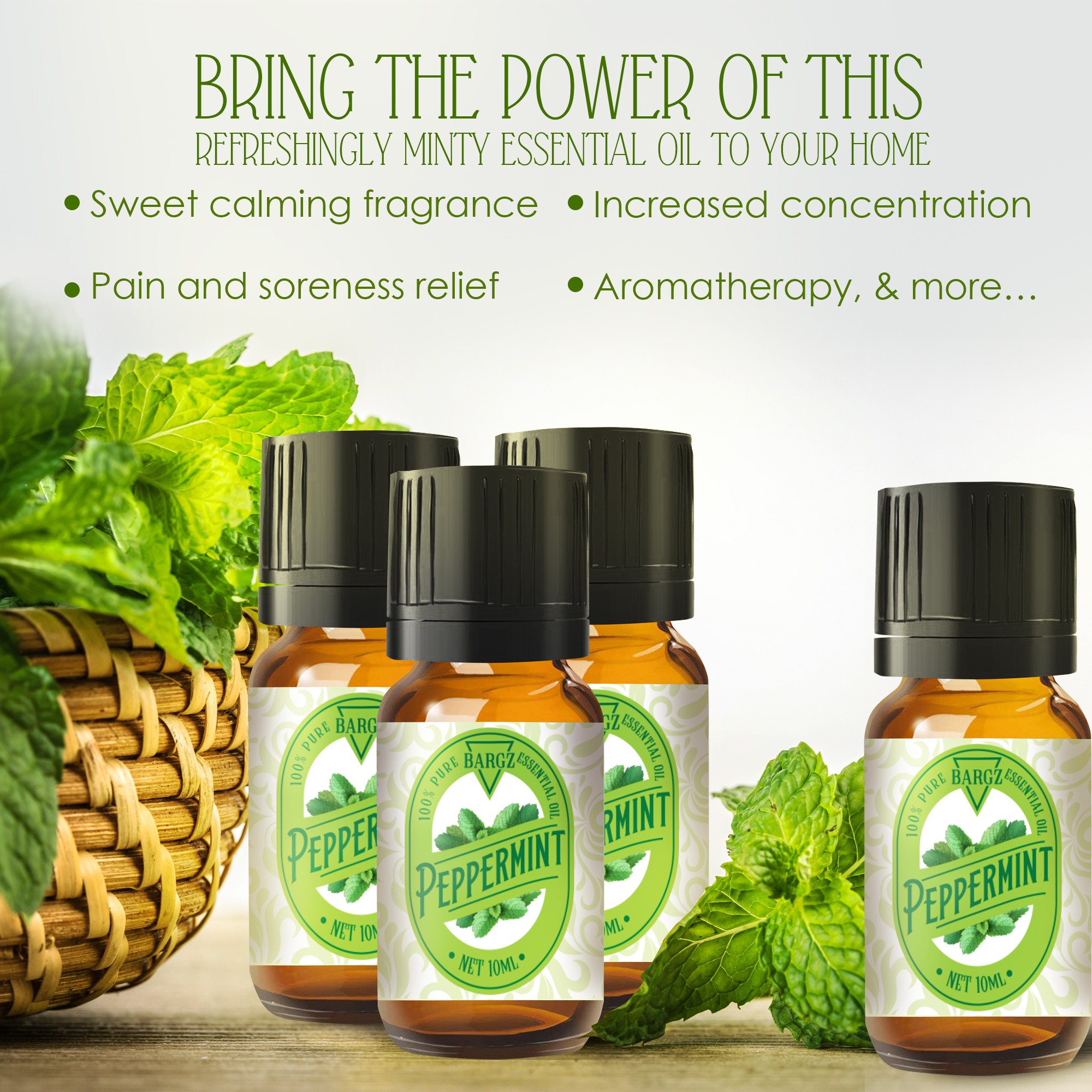 Benefits of Using Peppermint Essential Oil Sample 3.69 ml (1 Per Customer)