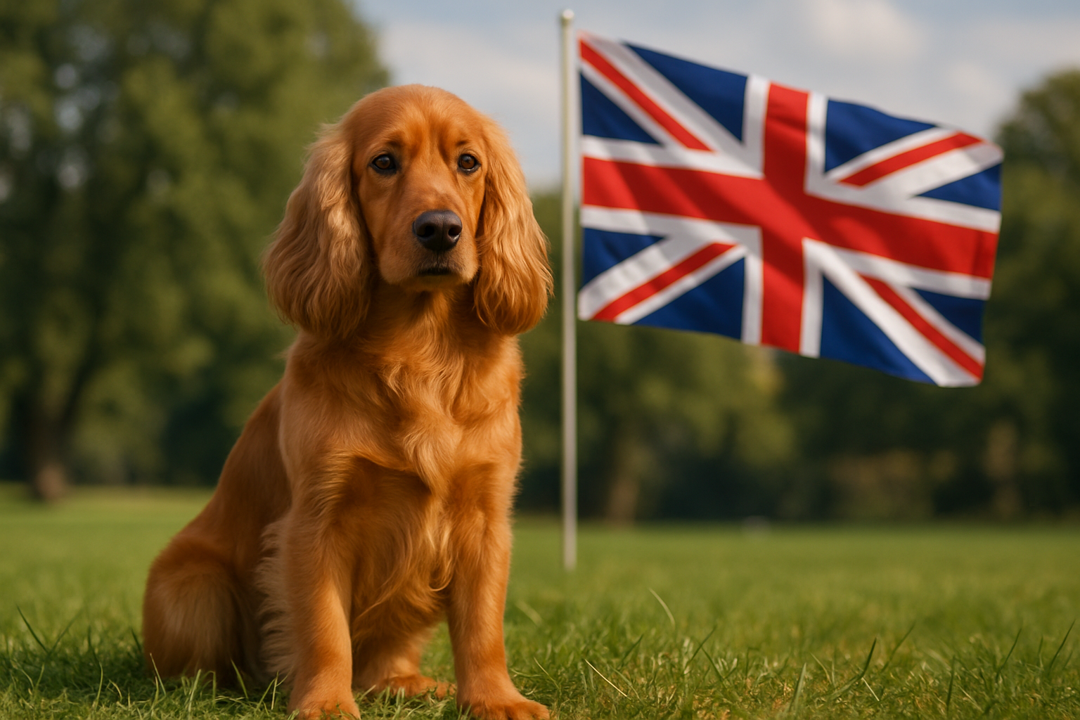 dog with german flag