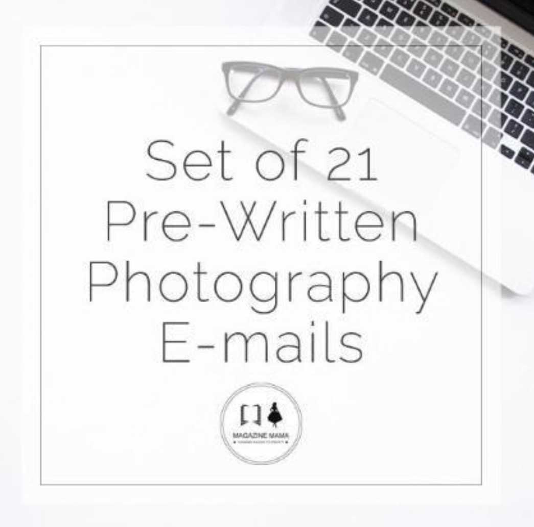 Pre-written emails for photographers