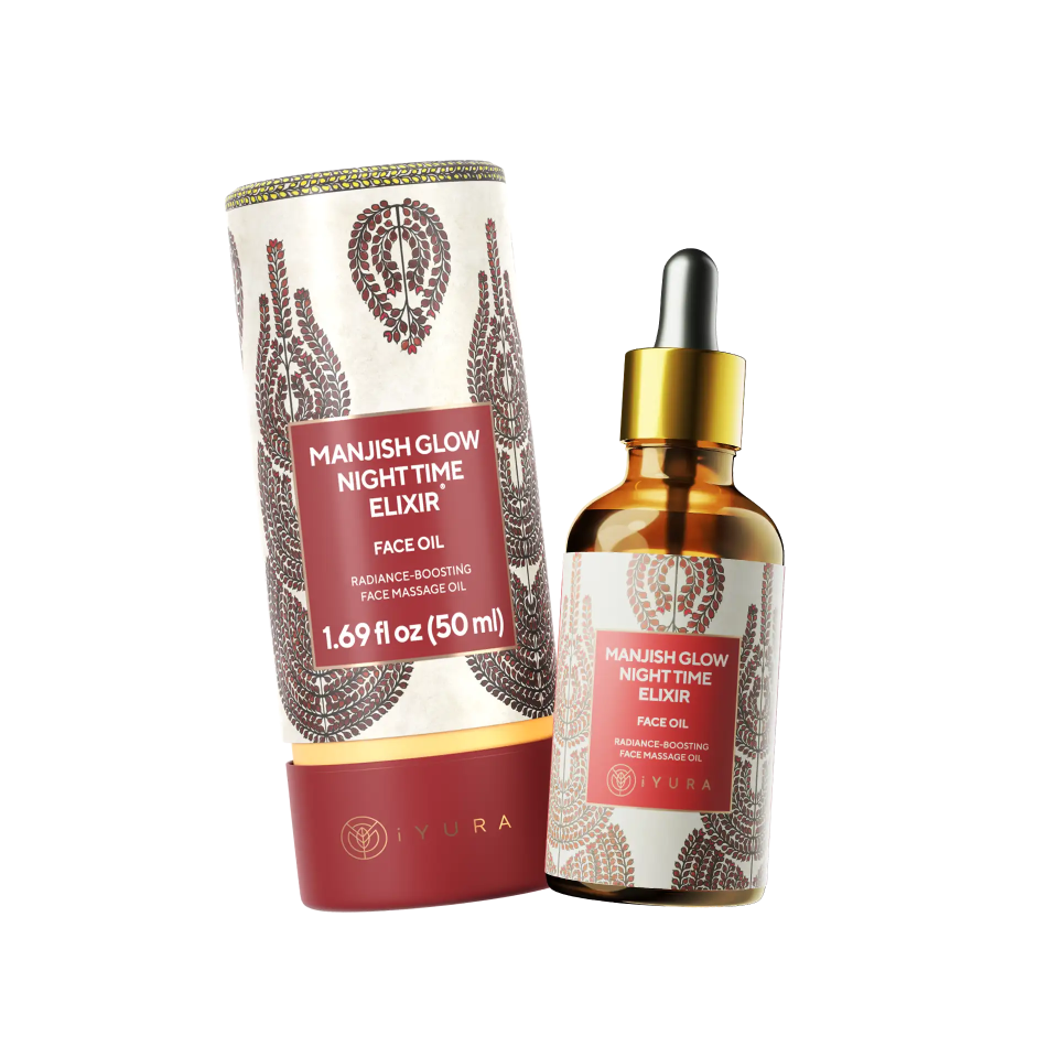 Manjish Glow Elixir - Ayurvedic Night-Time Face Oil 