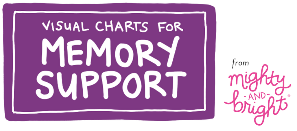 Visual Charts for Memory Support by Mighty and Bright