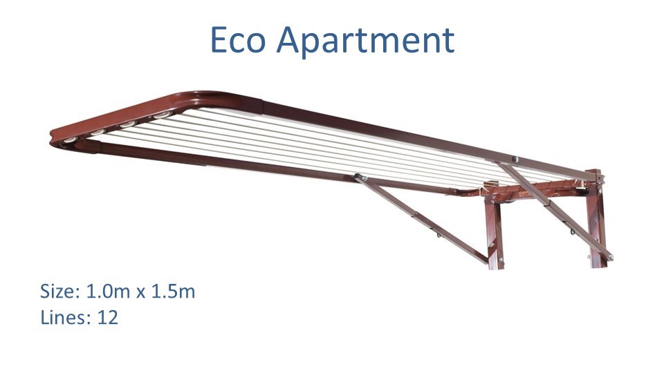 eco apartment clothesline 0.75m wide x 1.5m deep