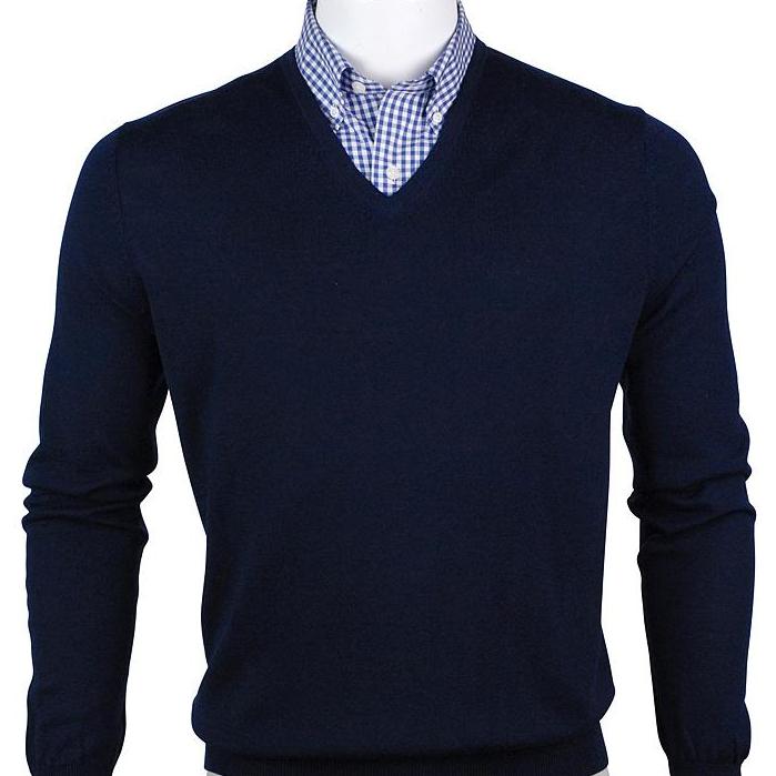 F&amp;G Sweater - Baruffa Merino Classic V-Neck
