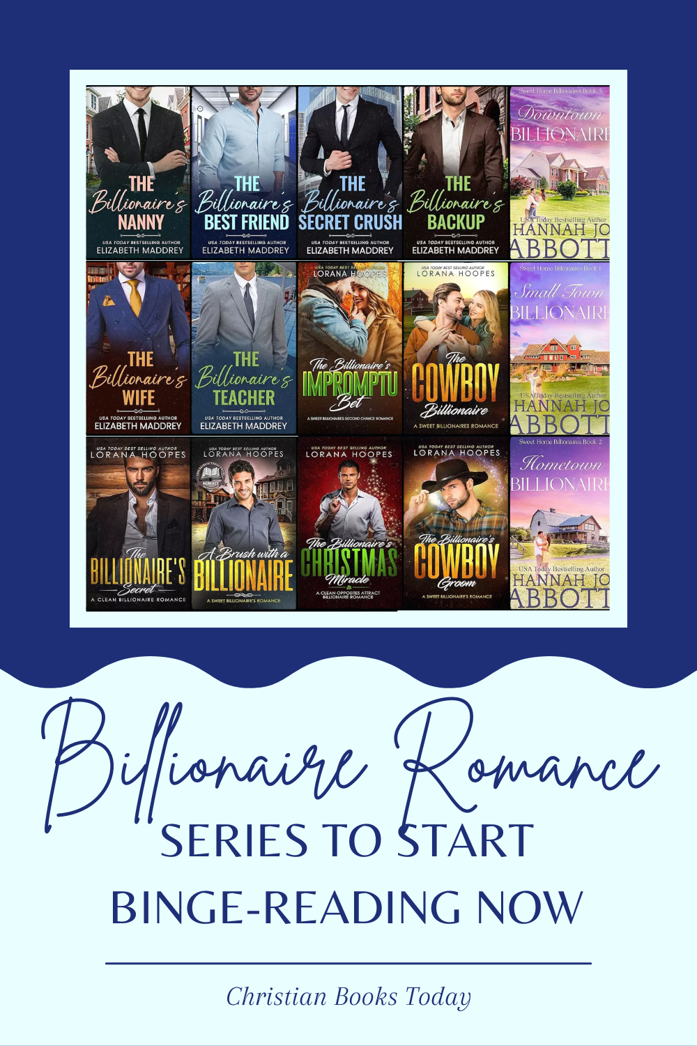 Billionaire Romance Series to Start Binge-Reading Now with images of the book covers