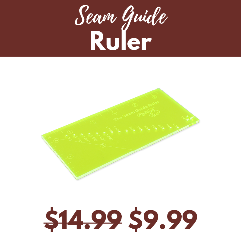 1PC Seam Guide Ruler Quilting Seam Guide Ruler Sew Seam Allowance