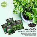 Non-GMO, non-hybrid heirloom seed packets