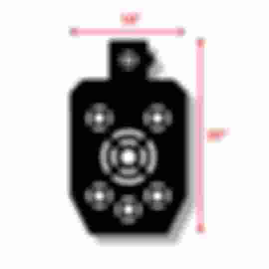 IPSC full torso stencil size